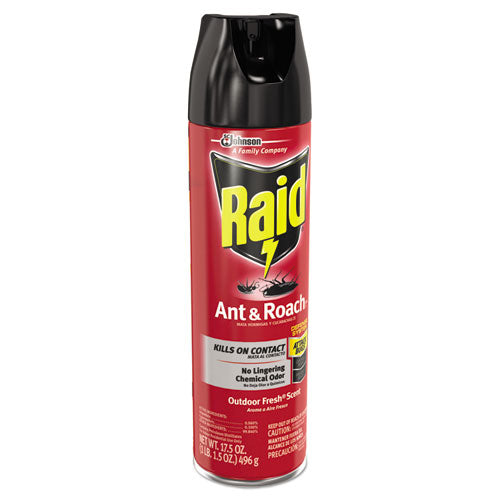 Ant And Roach Killer, 17.5 Oz Aerosol Spray, Outdoor Fresh