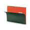 Interior File Folders, 1/3-cut Tabs: Assorted, Letter Size, 0.75" Expansion, Orange, 100/box