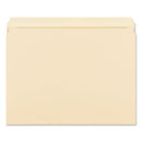 Manila File Folders, Straight Tabs, Letter Size, 0.75" Expansion, Manila, 100/box