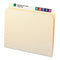 Manila File Folders, Straight Tabs, Letter Size, 0.75" Expansion, Manila, 100/box