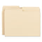 Manila File Folders, 1/2-cut Tabs: Assorted, Letter Size, 0.75" Expansion, Manila, 100/box