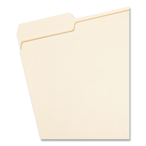 Manila File Folders, 1/3-cut Tabs: Assorted, Letter Size, 0.75" Expansion, Manila, 100/box