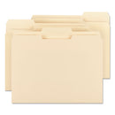 Top Tab File Folders With Antimicrobial Product Protection, 1/3-cut Tabs: Assorted, Letter, 0.75" Expansion, Manila, 100/box