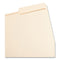 Reinforced Guide Height File Folders, 2/5-cut Tabs: Right Position, Letter Size, 0.75" Expansion, Manila, 100/box