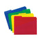 Poly Colored File Folders With Slash Pocket, 1/3-cut Tabs: Assorted, Letter Size, 0.75" Expansion, Assorted Colors, 12/pack