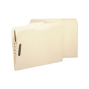 Poly Top Tab Fastener Folders, 0.75" Expansion, 2 Fasteners, Letter Size, Manila Exterior, 24/box