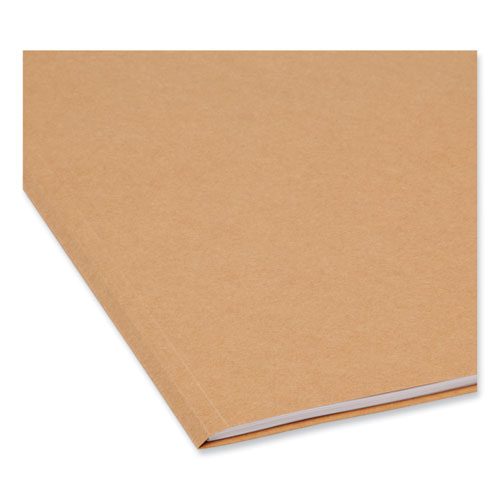 Heavyweight Kraft File Folder, 1/3-cut Tabs: Assorted, Letter Size, 0.75" Expansion, 11-pt Kraft, Brown, 100/box