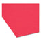 Supertab Colored File Folders, 1/3-cut Tabs: Assorted, Letter Size, 0.75" Expansion, 11-pt Stock, Red, 100/box