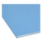 Colored File Folders, 1/3-cut Tabs: Assorted, Letter Size, 0.75" Expansion, Blue, 100/box