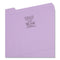 Reinforced Top Tab Colored File Folders, 1/3-cut Tabs: Assorted, Letter Size, 0.75" Expansion, Lavender, 100/box