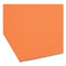 Top Tab Colored Fastener Folders, 0.75" Expansion, 2 Fasteners, Letter Size, Orange Exterior, 50/box