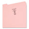 Reinforced Top Tab Colored File Folders, 1/3-cut Tabs: Assorted, Letter Size, 0.75" Expansion, Pink, 100/box