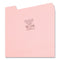 Colored File Folders, 1/3-cut Tabs: Assorted, Letter Size, 0.75" Expansion, Pink, 100/box