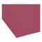 Colored File Folders, 1/3-cut Tabs: Assorted, Letter Size, 0.75" Expansion, Maroon, 100/box