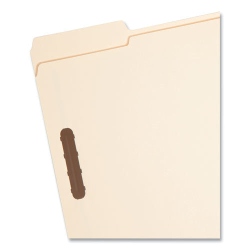 Top Tab Fastener Folders, 1/3-cut Tabs: Assorted, 0.75" Expansion, 2 Fasteners, Letter Size, Manila Exterior, 50/box