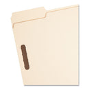 Top Tab Heavyweight Manila Fastener Folders, 0.75" Expansion, 2 Fasteners, Letter Size, Manila Exterior, 50/box