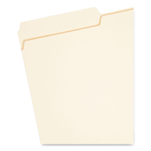 Interior File Folders, 1/3-cut Tabs: Assorted, Legal Size, 0.75" Expansion, Manila, 100/box