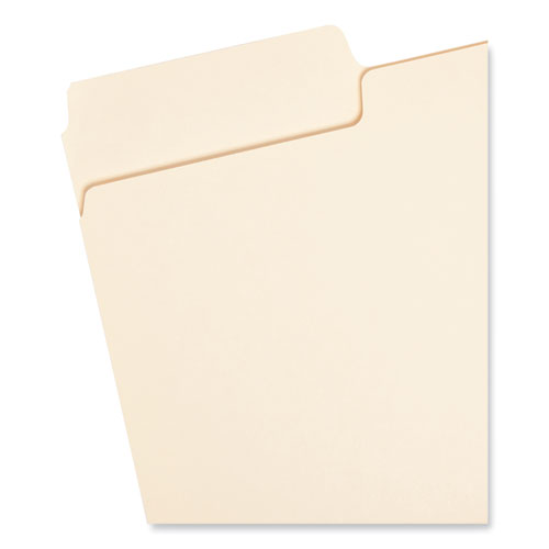 Supertab Top Tab File Folders, 1/3-cut Tabs: Assorted, Legal Size, 0.75" Expansion, 11-pt Manila, 100/box