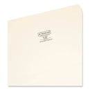 Reinforced Tab Manila File Folders, Straight Tabs, Legal Size, 0.75" Expansion, 11-pt Manila, 100/box