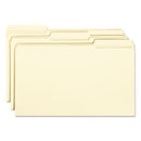 Reinforced Tab Manila File Folders, 1/3-cut Tabs: Assorted, Legal Size, 0.75" Expansion, 11-pt Manila, 100/box