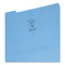 Colored File Folders, 1/3-cut Tabs: Assorted, Legal Size, 0.75" Expansion, Blue, 100/box