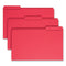 Reinforced Top Tab Colored File Folders, 1/3-cut Tabs: Assorted, Legal Size, 0.75" Expansion, Red, 100/box