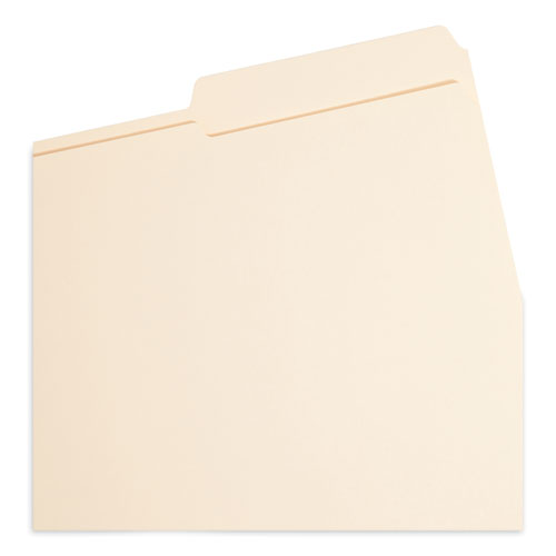 Top Tab Fastener Folders, 1/3-cut Tabs: Right, 0.75" Expansion, 2 Fasteners, Legal Size, Manila Exterior, 50/box