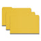 Expanding Recycled Heavy Pressboard Folders, 1/3-cut Tabs: Assorted, Legal Size, 1" Expansion, Yellow, 25/box