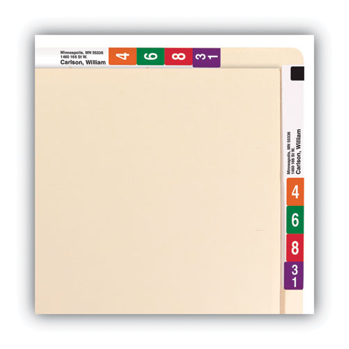 Heavyweight Manila End Tab Conversion File Folders, Straight Tabs, Letter Size, 0.75" Expansion, Manila, 100/box