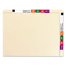 Heavyweight Manila End Tab Conversion File Folders, Straight Tabs, Letter Size, 0.75" Expansion, Manila, 100/box