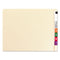 Extended End Tab Manila Folders, Straight Tabs, Letter Size, 0.75" Expansion, Manila, 100/box