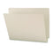 Extra-heavy Recycled Pressboard End Tab Folders, Straight Tabs, Letter Size, 1" Expansion, Gray-green, 25/box