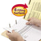 Fastener Folder With Divider, 0.75" Expansion, 1 Divider, 4 Fasteners, Letter Size, Manila Exterior, 50/box