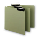 Recycled Blank Top Tab File Guides, 1/3-cut Top Tab, Blank, 8.5 X 11, Green, 50/box