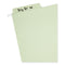 Erasable Fastab Hanging Folders, Letter Size, 1/3-cut Tabs, Moss, 20/box