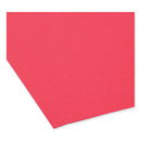 Tuff Hanging Folders With Easy Slide Tab, Letter Size, 1/3-cut Tabs, Red, 18/box