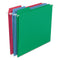 Fastab Hanging Folders, Letter Size, 1/3-cut Tabs, Assorted Colors, 18/box