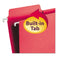 Fastab Hanging Folders, Letter Size, 1/3-cut Tabs, Red, 20/box