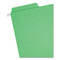 Fastab Hanging Folders, Letter Size, 1/3-cut Tabs, Green, 20/box