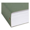 Box Bottom Hanging File Folders, 3" Capacity, Letter Size, Standard Green, 25/box