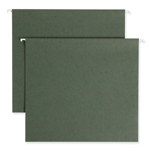 Box Bottom Hanging File Folders, 3" Capacity, Letter Size, Standard Green, 25/box