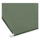 Hanging Pockets With Full-height Gusset, 1 Section, 1.75" Capacity, Legal Size, Standard Green, 25/box