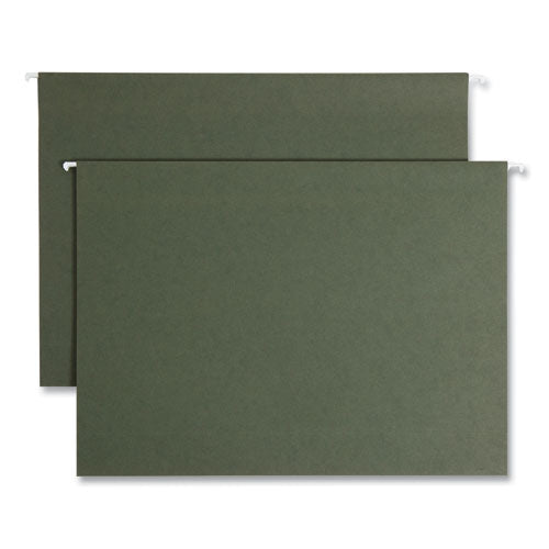 Box Bottom Hanging File Folders, 3" Capacity, Legal Size, Standard Green, 25/box