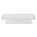 Poly Index Tabs And Inserts For Hanging File Folders, 1/3-cut, White/clear, 3.5" Wide, 25/pack