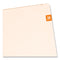 Yearly End Tab File Folder Labels, 24, 0.5 X 1, Orange, 25/sheet, 10 Sheets/pack