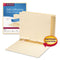 Self-adhesive Folder Dividers For Top/end Tab Folders, Prepunched For Fasteners, 1 Fastener, Letter Size, Manila, 100/box