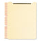 Self-adhesive Folder Dividers With Twin-prong Fasteners For Top/end Tab Folders, 1 Fastener, Letter Size, Manila, 25/pack