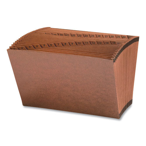 Tuff Expanding Open-top Stadium File, 31 Sections, 1/31-cut Tabs, Legal Size, Redrope