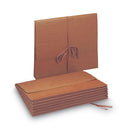 Redrope Expanding Wallets, 5.25" Expansion, 1 Section, Cloth Tie Closure, Letter Size, Redrope