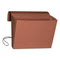 Extra-wide Expanding Wallets With Elastic Cord, 5.25" Expansion, 1 Section, Elastic Cord Closure, Legal Size, Redrope